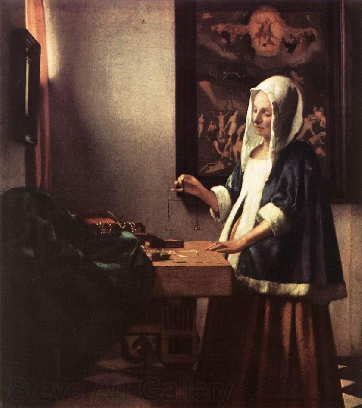 Jan Vermeer Woman Holding a Balance Germany oil painting art
